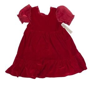 NWT Isobella & Chloe Size 3T Noella Organza Sleeve Velvet Dress